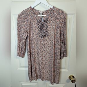 Forever 21 girls dress with floral bunny print boho style size 13/14 GIRLS
